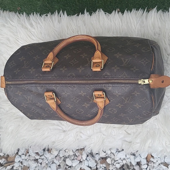 Louis Vuitton Speedy 35 monogram purse authentic Vintage *Host Pick!* - Picture 4 of 17